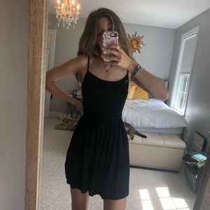 American Eagle black flowy dress